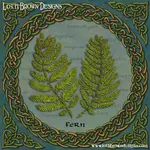 Celtic Ferns art by Lotti Brown