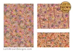Seventies boho floral patterned fabrics