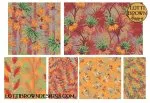 Maximalist wallpaper and fabric in red and orange