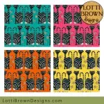 Cat patterns for fabric and wallpaper