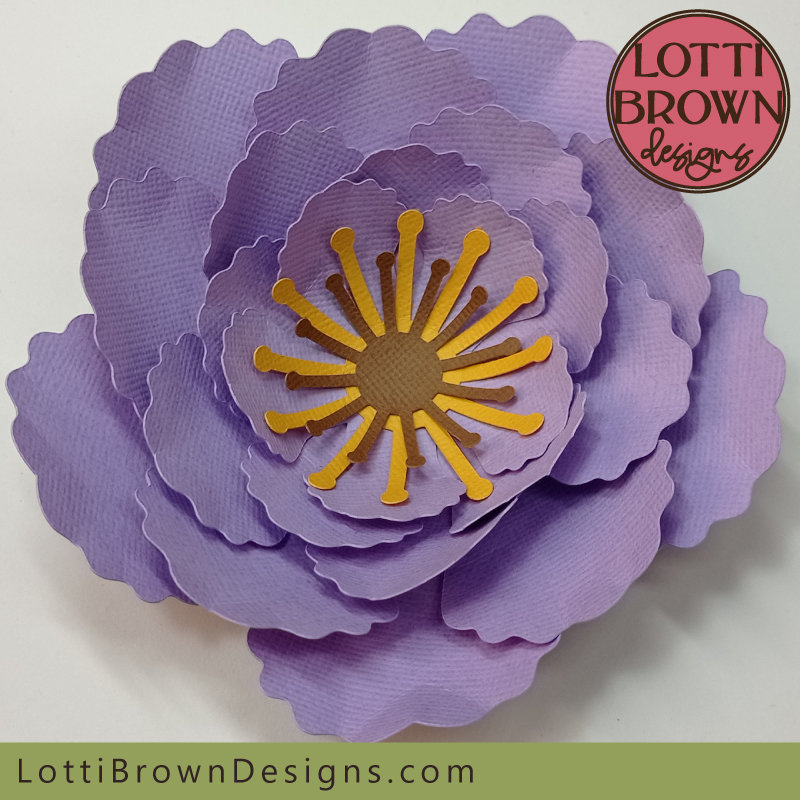 Lovely lilac paper flower