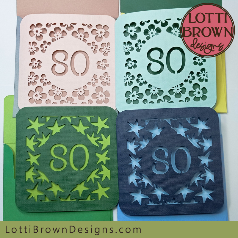 80th birthday card templates