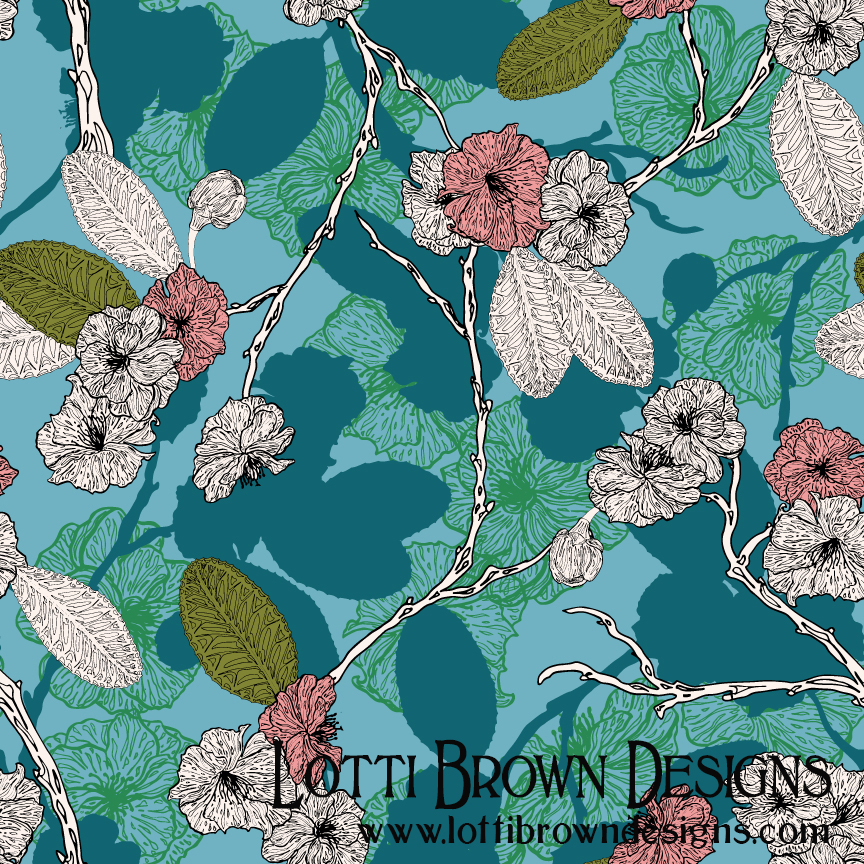 Cherry blossom pattern