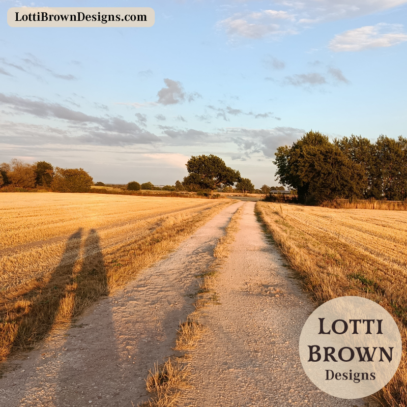 August track through fields