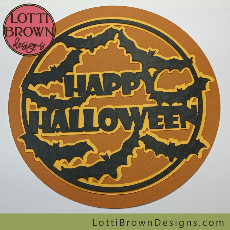 Happy Halloween SVG cut file for cutting machines like Cricut