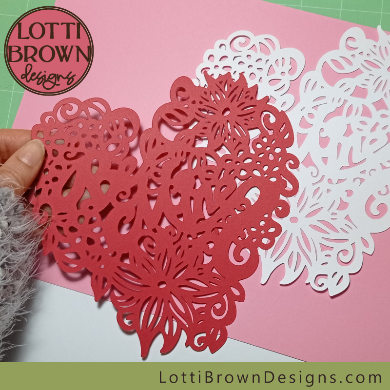 Be Mine SVG for Valentines Day papercut