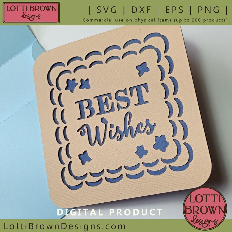 Best Wishes card template