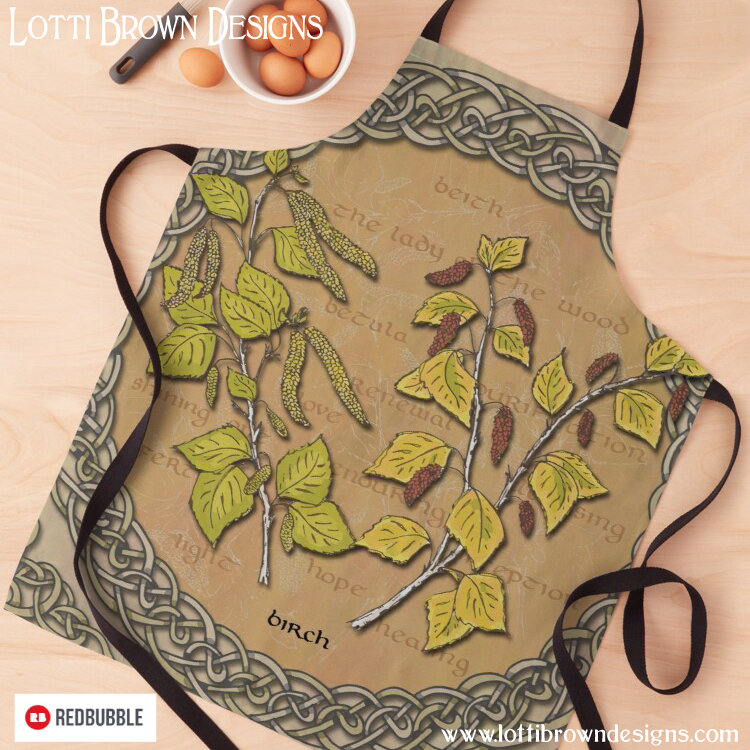 Celtic birch apron