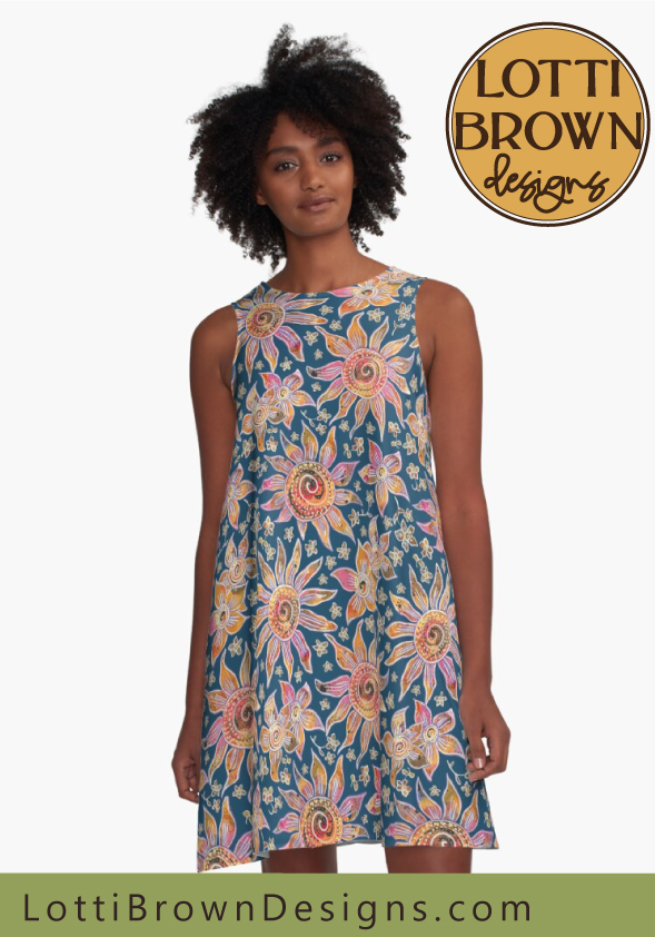 70s boho floral mini dress 