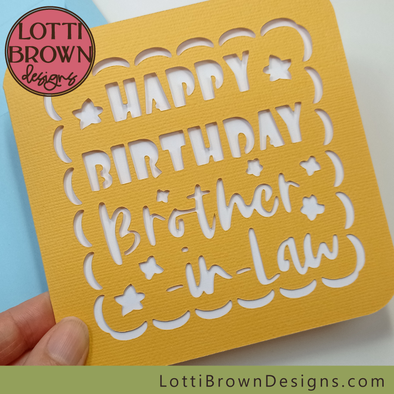 Brother-in-law birthday card template