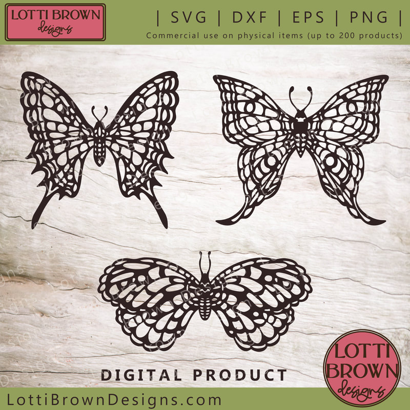 Butterfly SVG file papercut templates