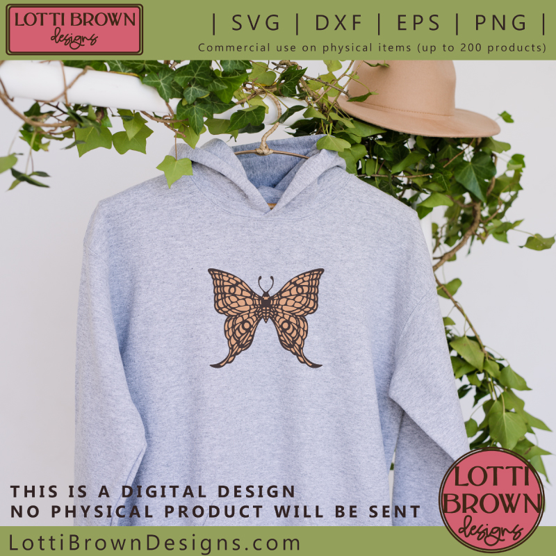 Butterfly sweatshirt idea for Cricut