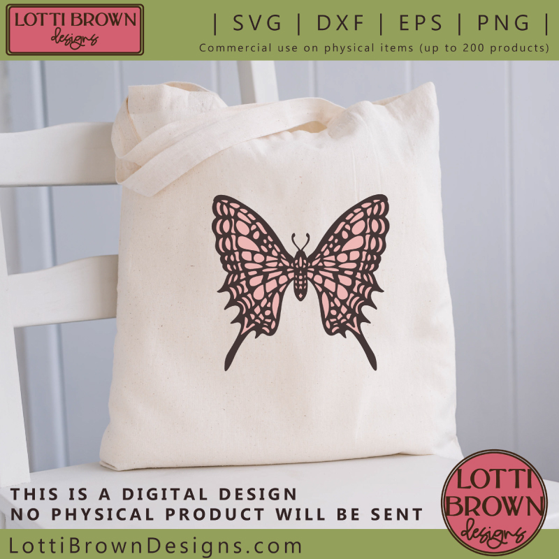 Butterfly tote bag idea