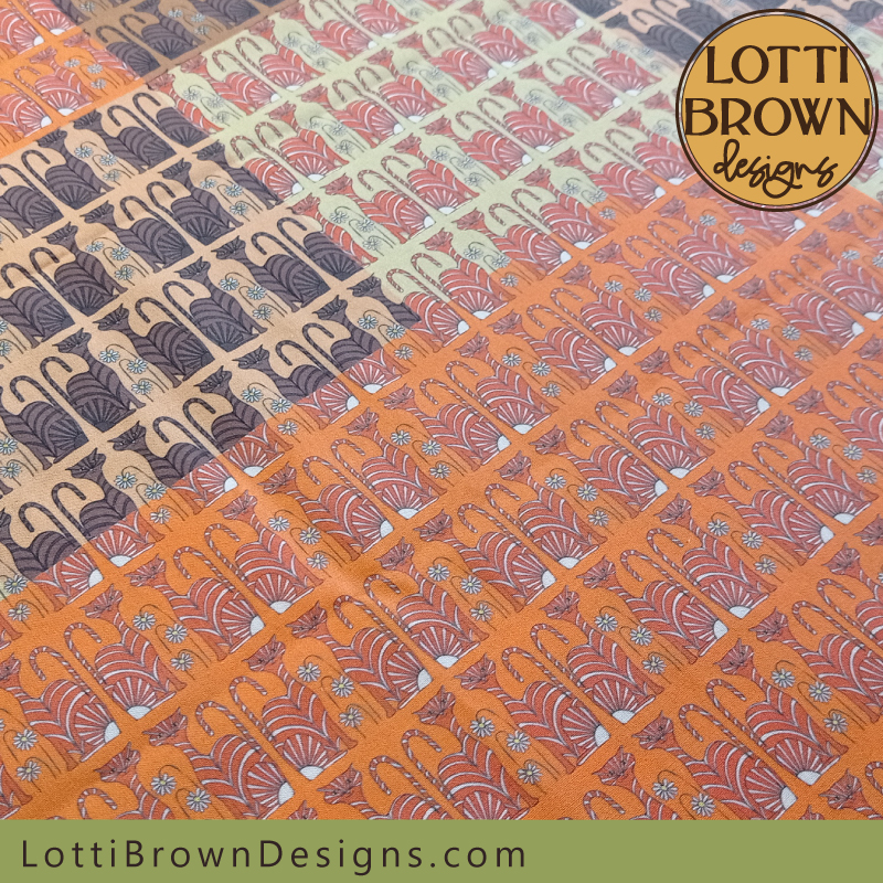 Cats fabric ideal for quilting