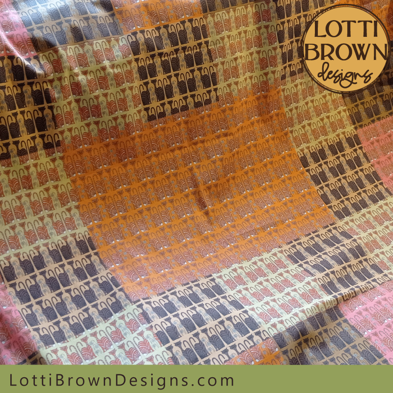 Cats fabric 'cheater quilt'