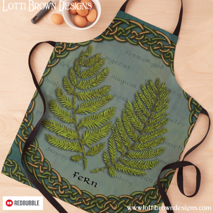 Celtic fern apron