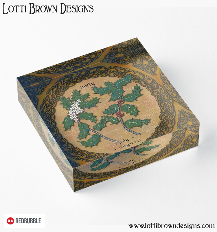 Celtic tree calendar holly gift idea