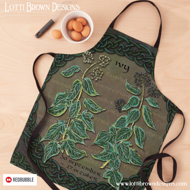 Celtic ivy apron
