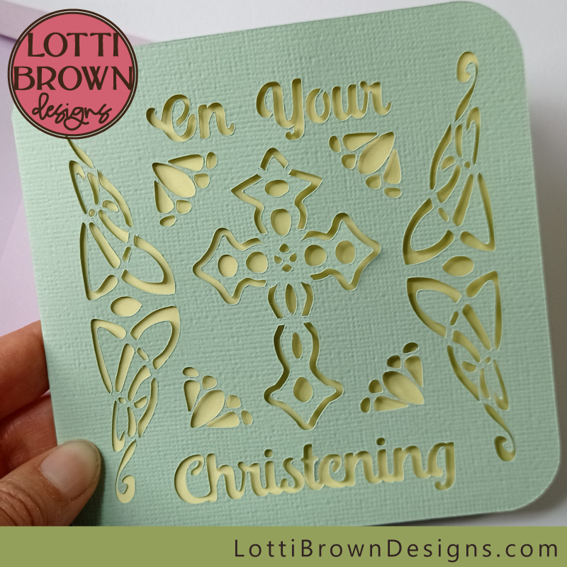 Card for Christening celebration