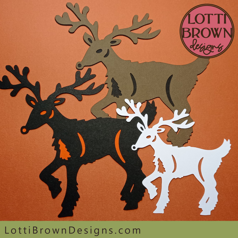 Reindeer SVG papercuts