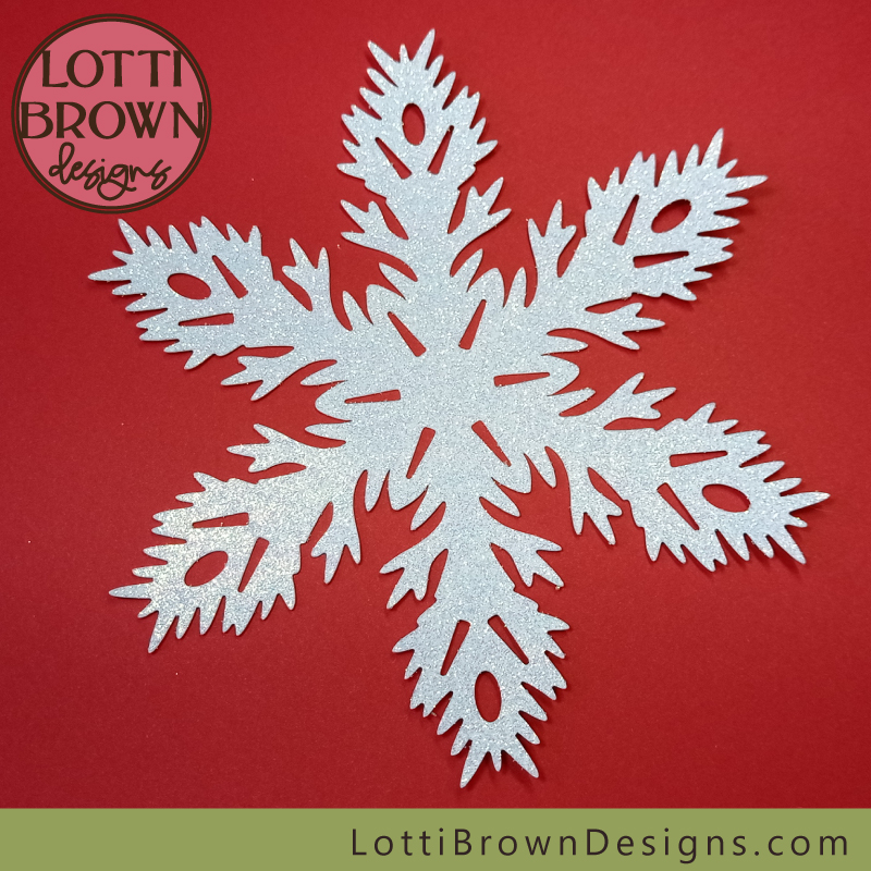 Intricate snowflake SVG file