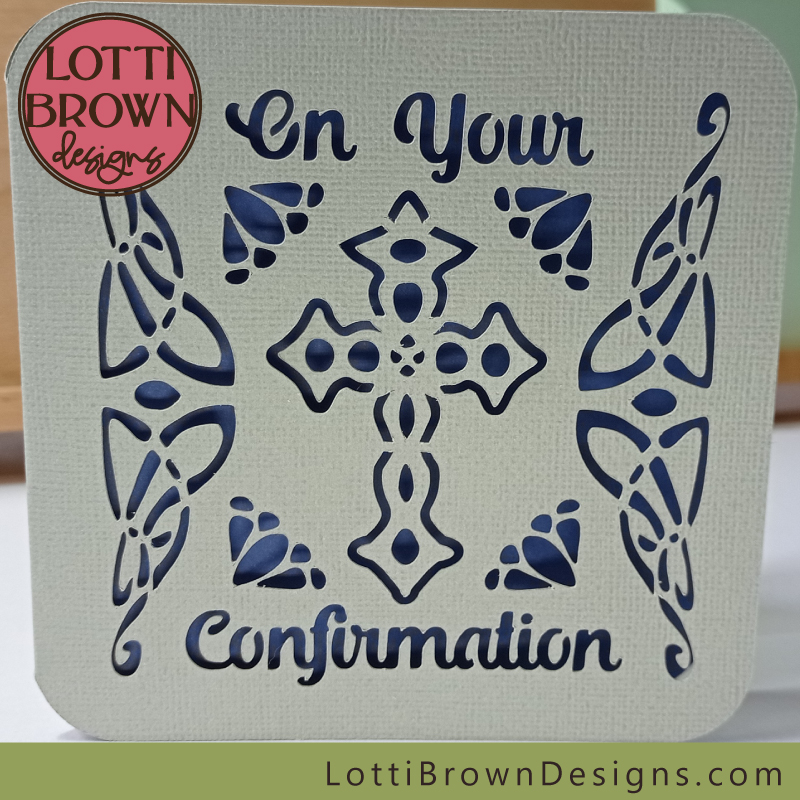Hand-made confirmation card