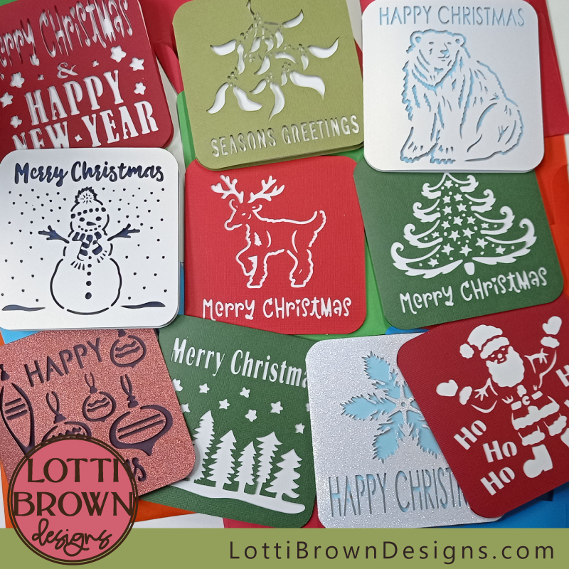 Christmas Coaster SVG  Merry Christmas SVG Laser Cut Files