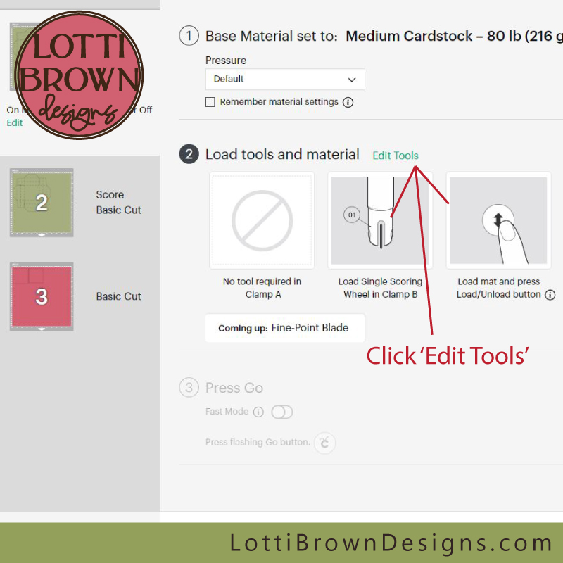 click on Edit Tools to change the scoring tool
