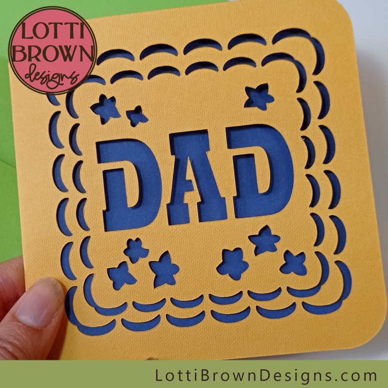 Dad card SVG for birthday or Father's Day
