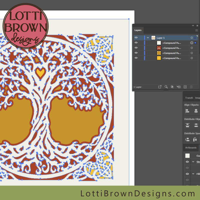 Screen shot of SVG design in Adobe Illustrator