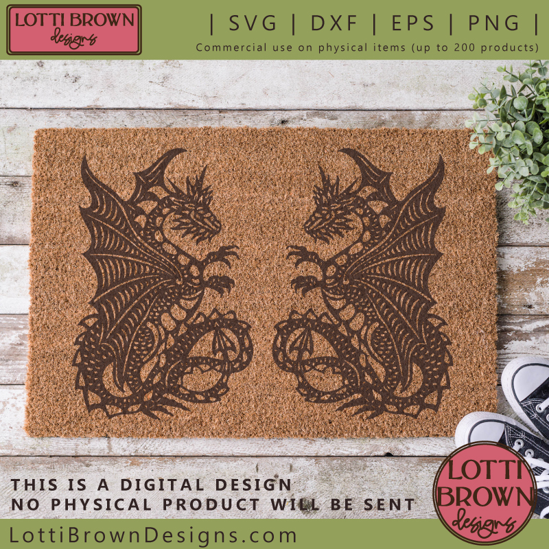 Dragon doormat craft idea