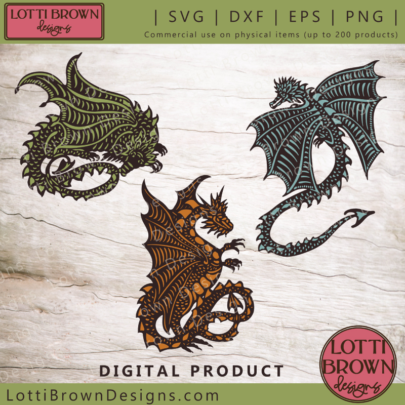 Dragons SVG bundle