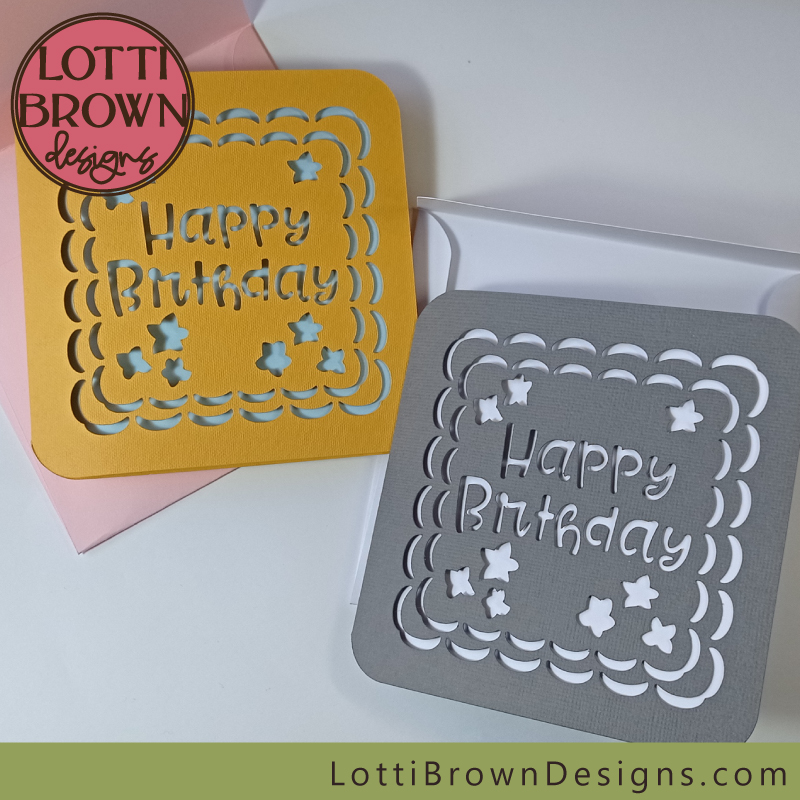 Alternative birthday card template