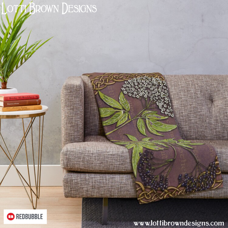 Celtic Elder throw blanket