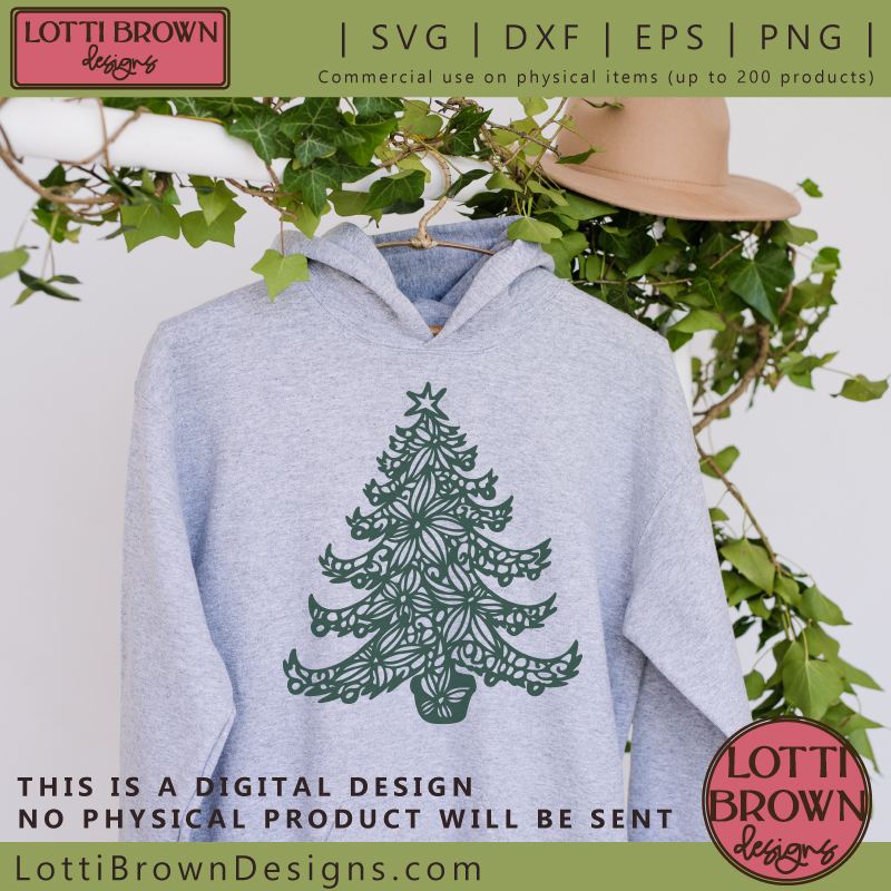 Christmas tree SVG sweatshirt