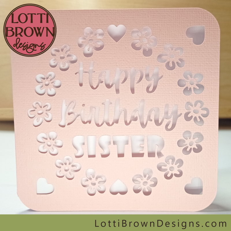 Sister card svg