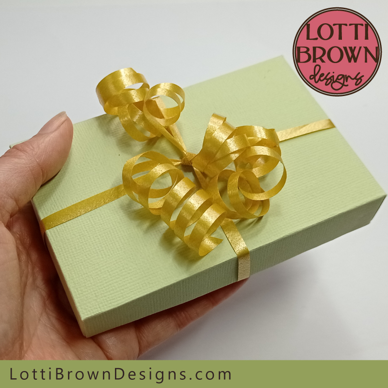 Gift card box template