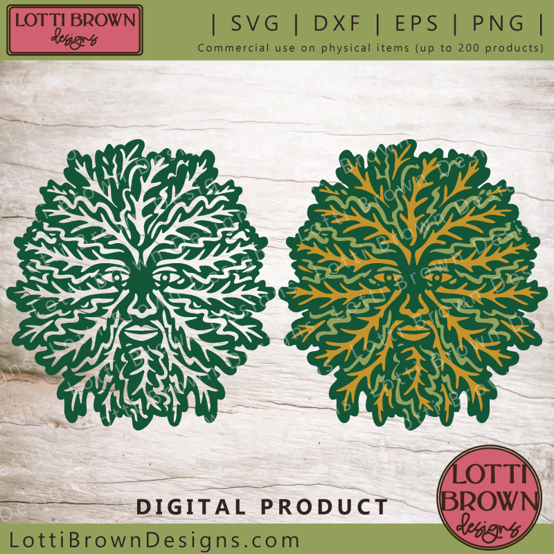 Green man SVG design