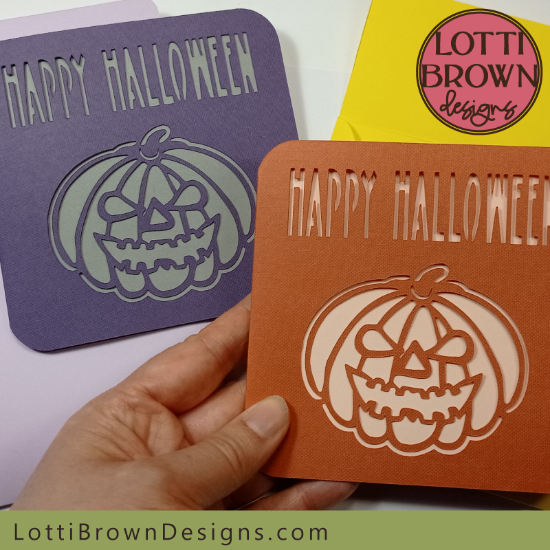 Make with your Cricut - Halloween card SVG to cut and make to celebrate the spookiest time of the year!