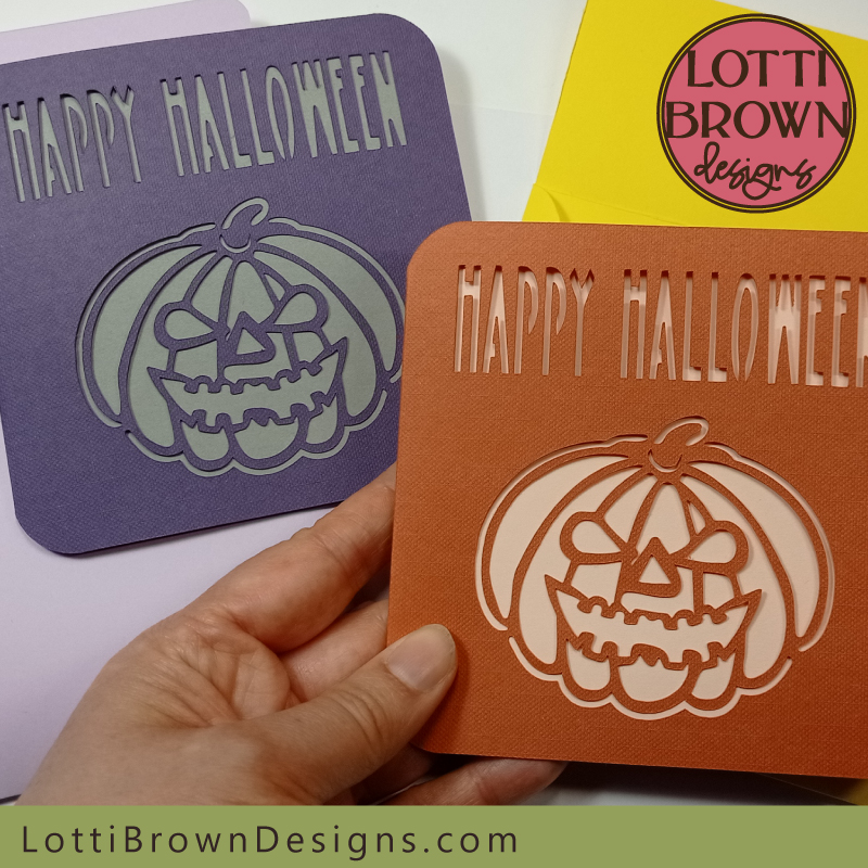 Halloween card template