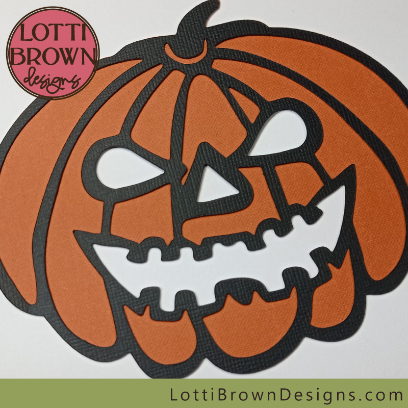 Use just two layers to make a scary pumpkin SVG