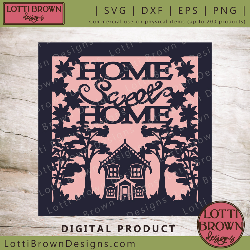 Home sweet Home svg single layer