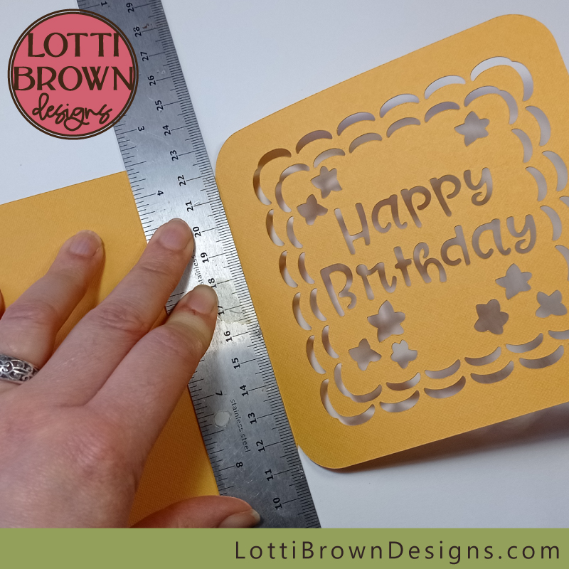 Set up the greetings card templates to score with Cricut