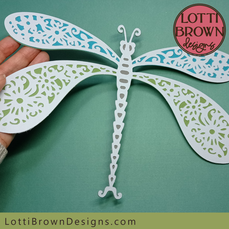 Dragonfly 1 - made in cardstock