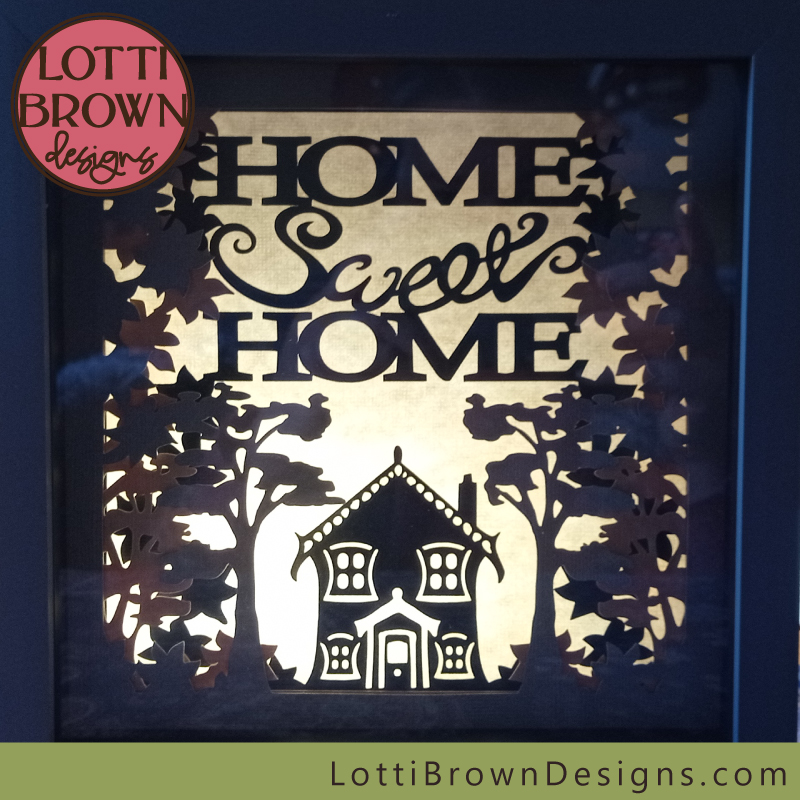 Backlit shadow box project - neutral version