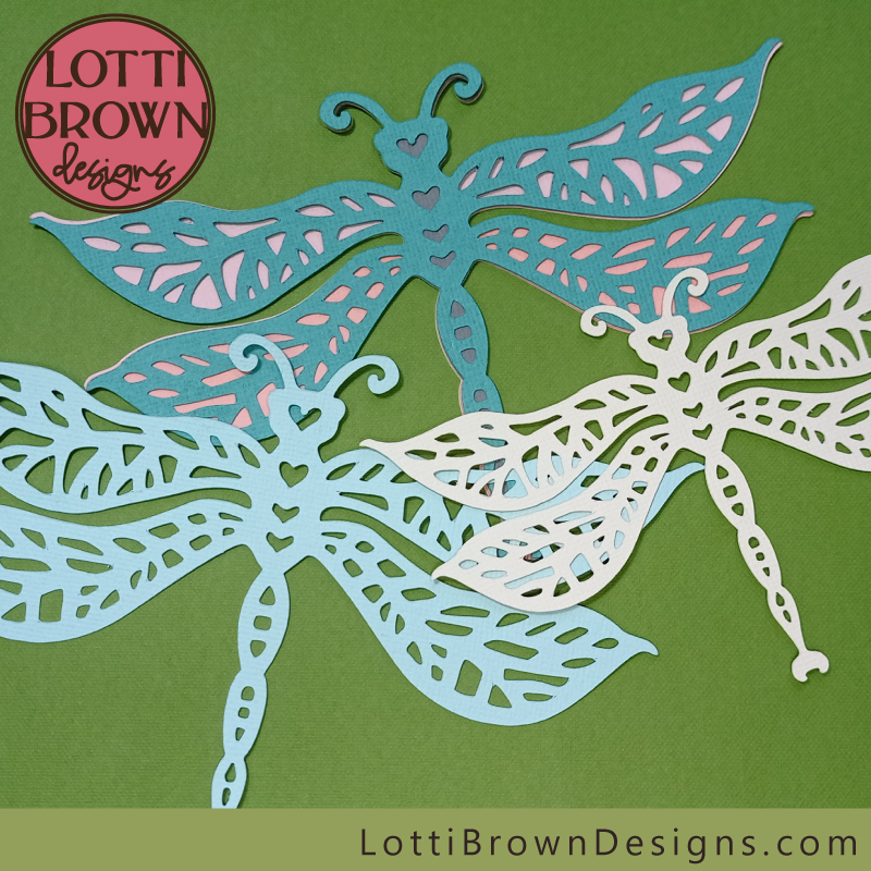 Sweet dragonfly cut files suitable for small projects