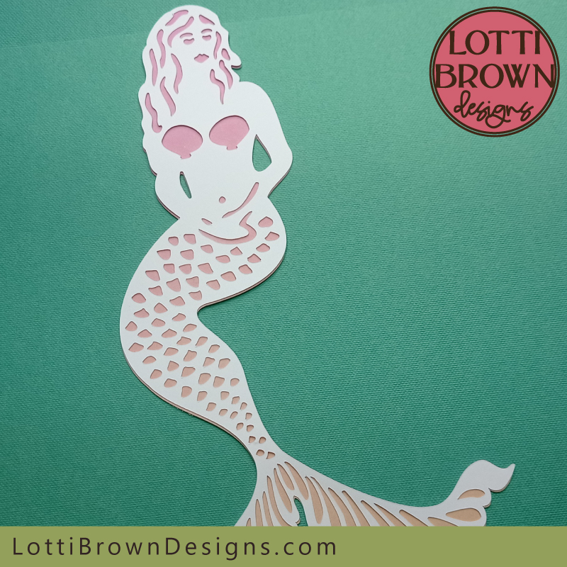Mermaid #2 papercut