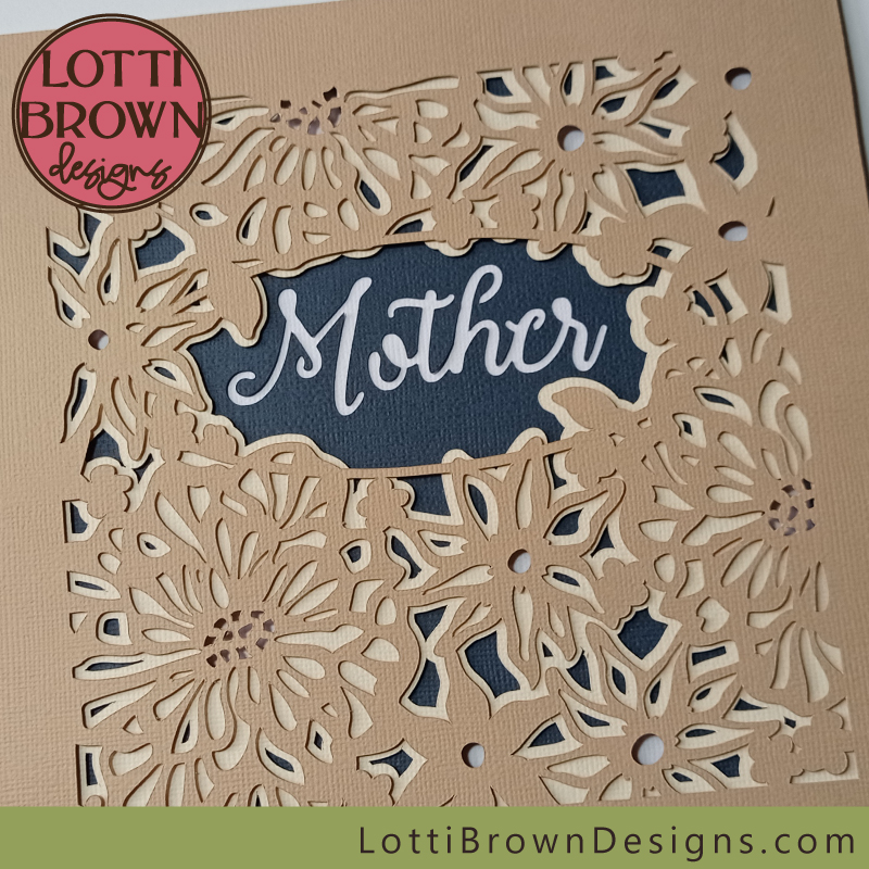 Mother shadow box craft project