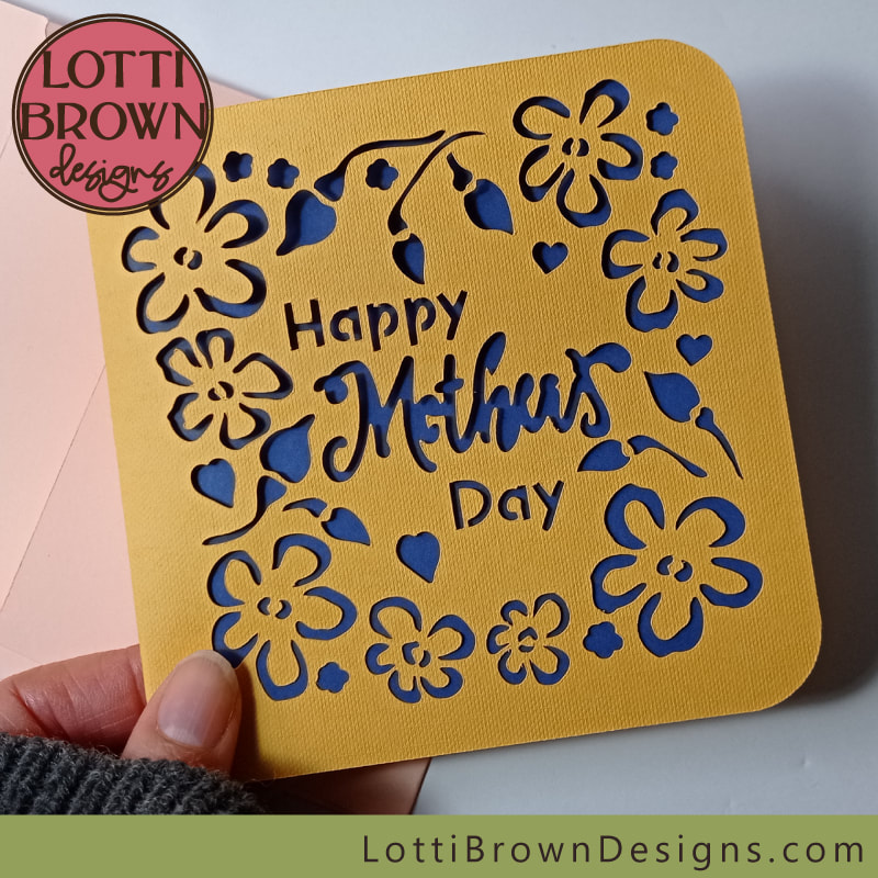 Mother's Day card template