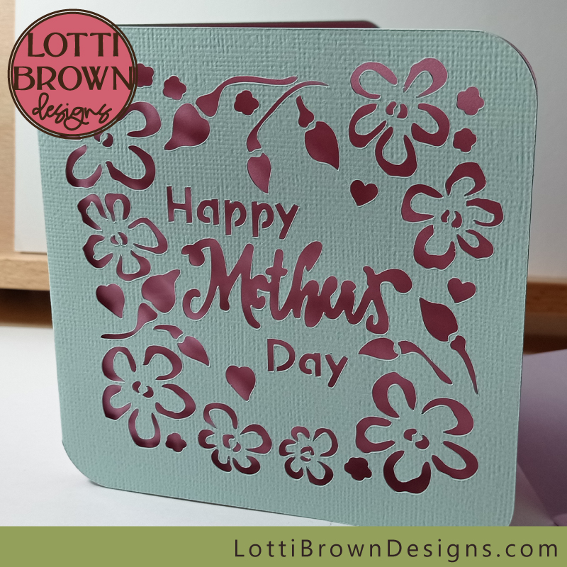 Mother's Day Cricut card idea